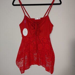 Avidlove Bralette Coquette Top Red Size M